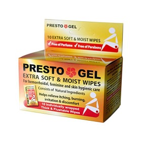Presto Gel Soft Wipes For Anal Area 10 Wipes