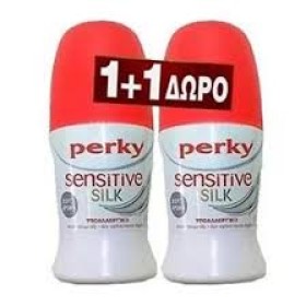 Perky Sensitive Unscented Deodorant 48h 50ml 1+1