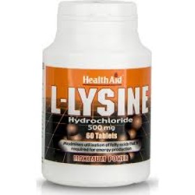 Health Aid L-Lysine 500mg x 60 Tablets