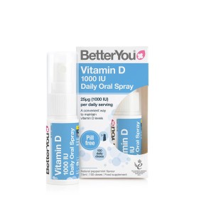 BetterYou Dlux 1000IU Vegan Vitamin D Daily Oral Spray x 15ml