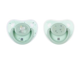 KIKKA BOO SILICONE PACIFIER SAVANNA MINT  6-18 2s