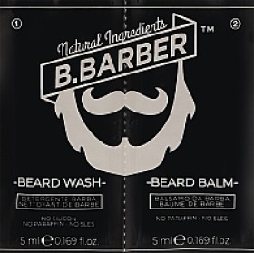 B.Barber Wash 5ml + Balm 5ml Set