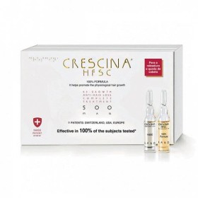 LABO CRESCINA HFSC MAN 500, COMPLETE TREATMENT. RE- GROWTH AND ANTI- HAIR LOSS 10+10 AMPULES