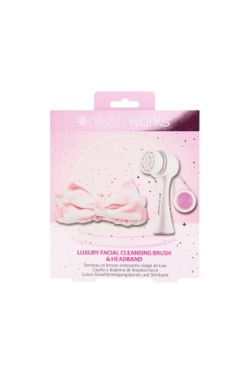 Brushworks Luxury Facial Cleansing Brush & Headband Gift Set