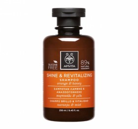 Apivita Shine & Revitalizing Shampoo With Orange & Honey x 250ml