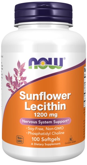 Now Sunflower Lecithin 1200mg 100 Softgels