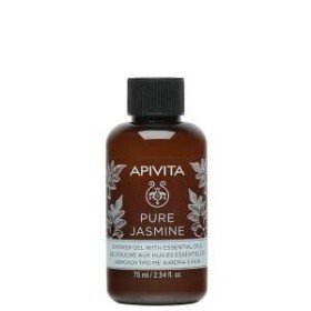Apivita Pure Jasmine Mini Shower Gel With Essential Oils x 75ml - Travel Size
