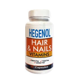 Hegenol Hair & Nails Vitamins x 30 Capsules