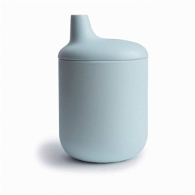 MUSHIE SILICONE SIPPY CUP POWDER BLUE