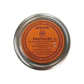Apivita Pastilles For Sore Throat & Cough Relief With Propolis & Licorice x 45g