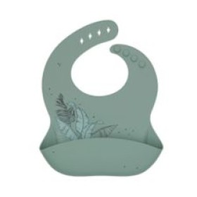Kikka Boo Bib Platinum Silicone Flora Sage Kikka Boo Bib Platinum Silicone Flora Sage