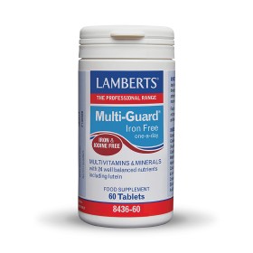 Lamberts Multi Guard Πολυβιταμίνη χωρίς Ιώδιο & Σίδηρο 60 Κάψουλες
