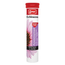 LANES ECHINACEA, SUPPORTS IMMUNE SYSTEM. 20EFFERVESCENT TABLETS WITH HONEY& LEMON FLAVOR