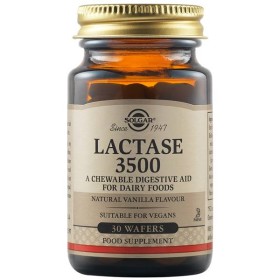 Solgar Lactase 3500mg x 30 Wafers - A Chewable Digestive Aid For Dairy Foods