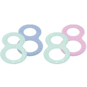 NUK TEETHER SET, IDEAL FOR SMALL BABY HANDS 0m+ 2PIECES