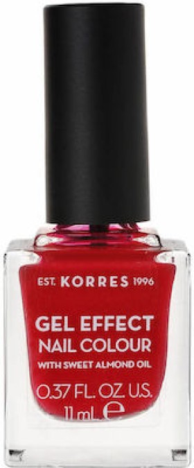 KORRES GEL EFFECT NAIL COLOUR 51 ROSY RED 11ml