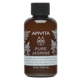 Apivita Pure Jasmine Mini Shower Gel With Essential Oils x 75ml - Travel size