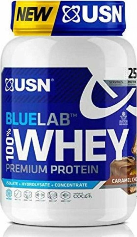 USN Blue Lab Whey Chocolate Caramel Flavour 908 g, Συμπλήρωμα Πρωτε...