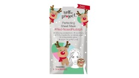 Selfie Project Perfecting Sheet Mask Red Nosed Rudolph