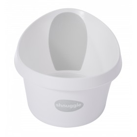 Shnuggle Toddler Bath with Plug White/Grey