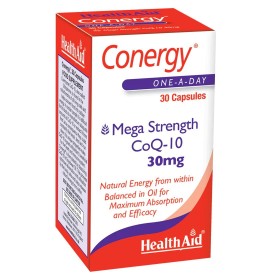 Health Aid Conergy Mega Strength Co-Q10 30mg x 30 Capsules