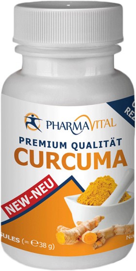 PharmaVital Curcuma (Curcumin) 500mg x 60 Capsules - Supports Brain Health & Immune System