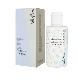 VERSION AZADERM CLEANSER. DAILY CLEANSING FACE & BODY GEL FOR OILY,  DAMAGED OR INFLAMMATORY ACNE PRONE SKIN 200ML