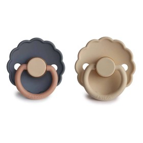 Frigg Daisy Silicone Pacifier Aurora/Croissant 0-6 months 2s