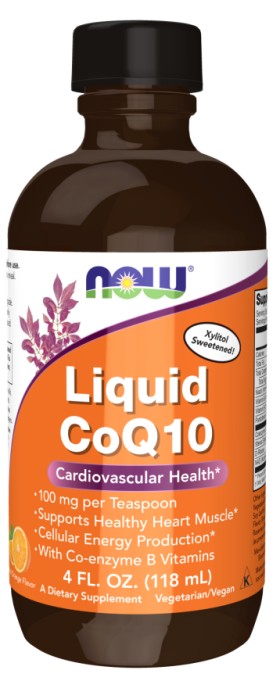 Now Foods - Liquid CoQ10 x 118ml - Supports Cardiovascular Health