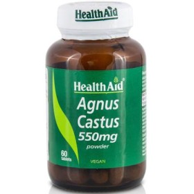 Health Aid Agnus Castus 550mg, ΓΙΑ ΤΗΝ ΑΝΑΚΟΥΦΙΣΗ ΤΩΝ ΣΥΜΠΤΩΜΑΤΩΝ ΤΟΥ ΠΡΟ- ΕΜΜΗΝΟΡΥΣΙΑΚΟΥ ΣΥΝΔΡΟΜΟΥ 60ΧΑΠΙΑ
