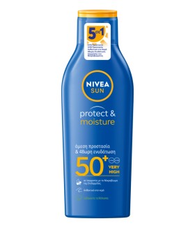 NIVEA SUN PROTECT & MOISTURE LOTION SPF50+ 200ML