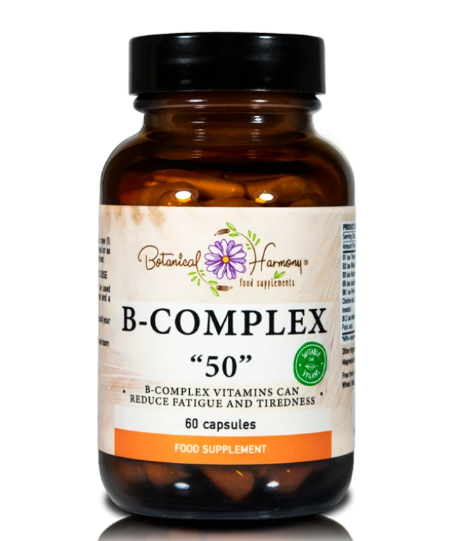 Botanical Harmony B-Complex 50mg - Reduce Fatigue And Tiredness 60 ...