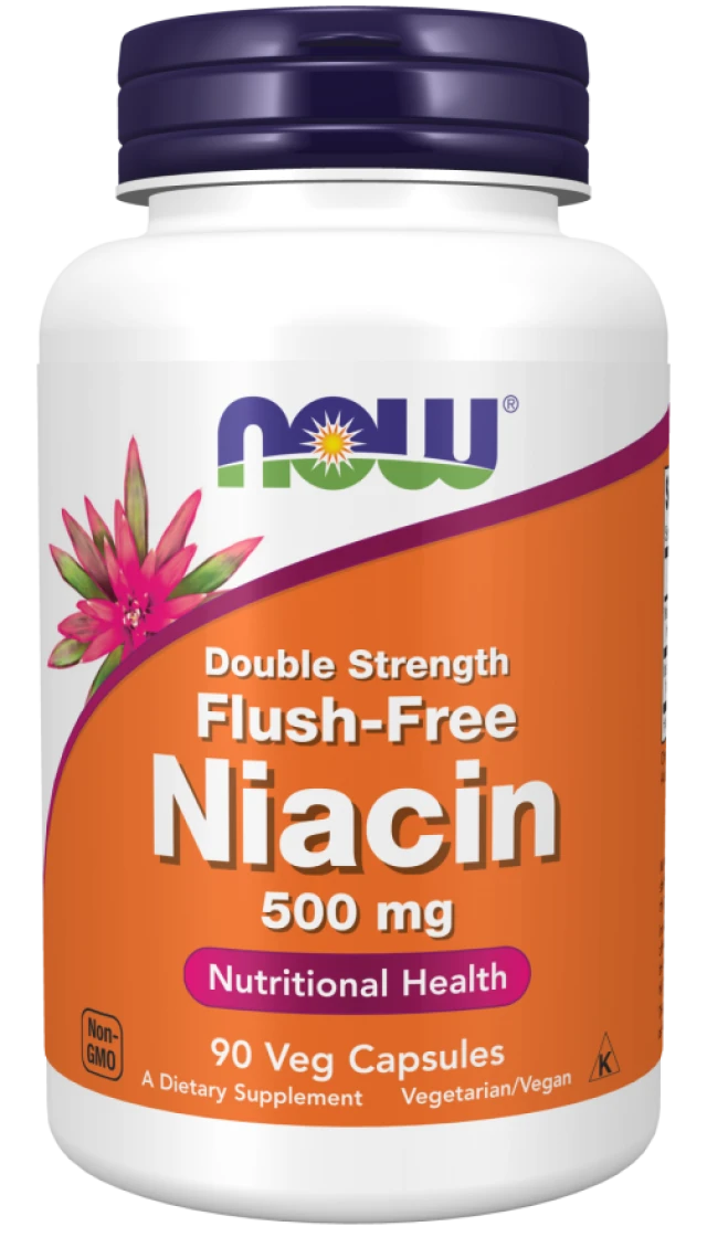 Now Foods Niacin 500mg Double Strenght Flush Free x 90 Veg