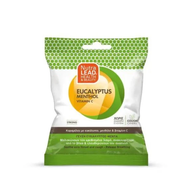 NutraLead Eucalyptus Menthol Vitamin C Sugar Free Cough Candies