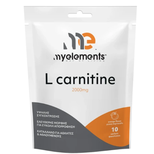 l carnitine sachets My Elements L-Carnitine 2000mg 10 Sachets