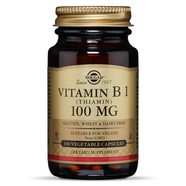 Solgar Vitamin B1 Thiamin 100mg For The Support Of Neural