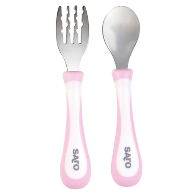 Self Feeding Spoon Set with Ultra Soft Tip & Long Ergonomic Handle For 4M+  Baby