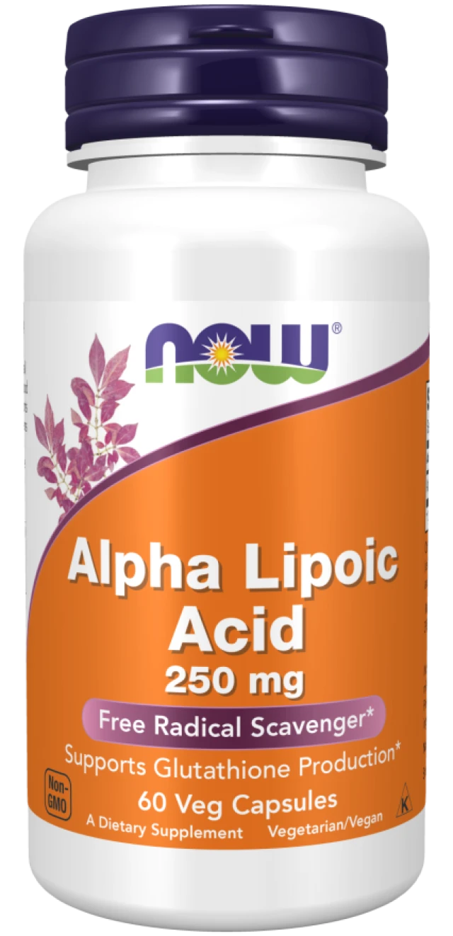 Now Foods Alpha Lipoic Acid 250mg x 60 Veg Capsules Epharmadora