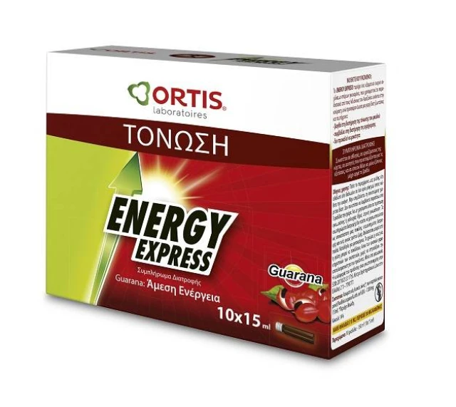 ORTIS ENERGY EXPRESS GUARANA SUPPLEMENT FOR ENERGY 10 15ML