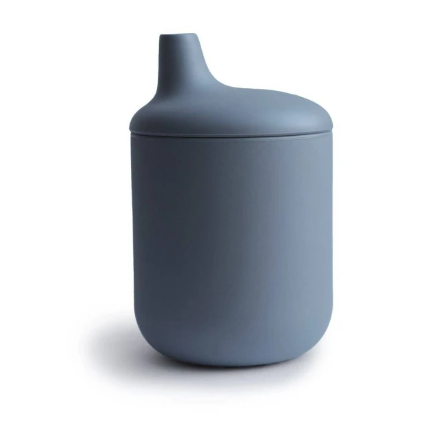 Mushie - Silicone Sippy Cup, Powder Blue