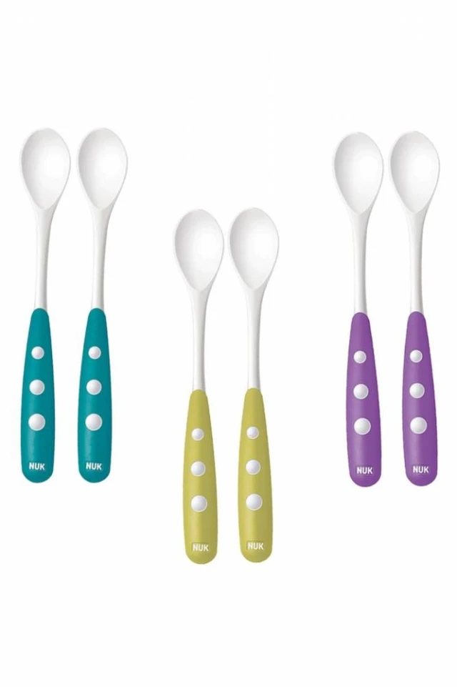 NUK Infant Rest Easy Soft Tip Baby Feeding Spoons, 5 Pack 