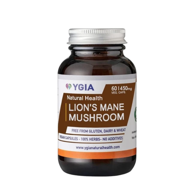 Ygia Lion s Mane Mushroom 450mg x 60 Capsules Epharmadora