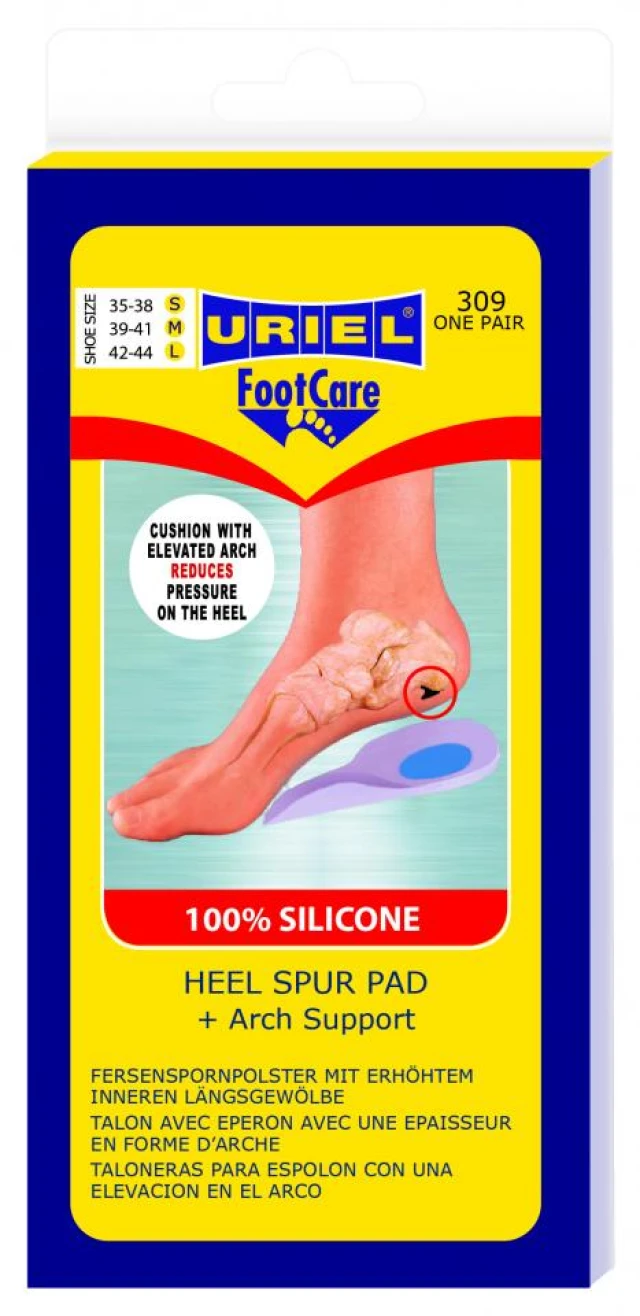 Uriel Foot Care 100 Silicone Heel Spur Pad Arch Support 309 L One Pair Epharmadora