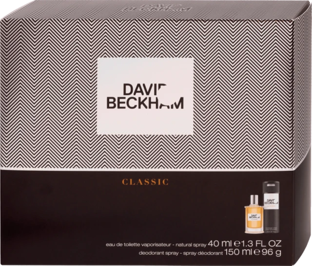 DAVID BECKHAM CLASSIC SET EAU DE TOILETTE 40ML BODY SPRAY 150ML