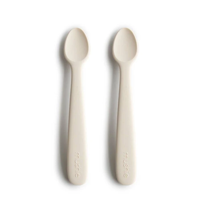 Mushie Silicone Baby Feeding Spoons Set