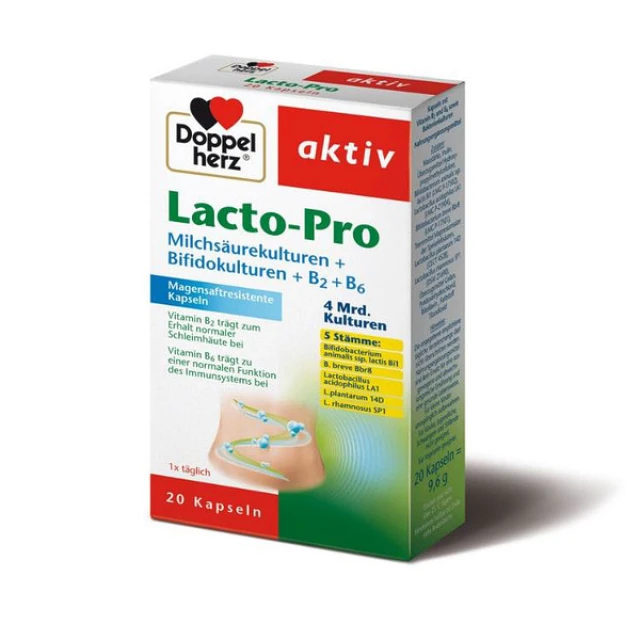 Doppelherz Lacto Pro Lactic Acid Cultures Bifido Cultures B B X Capsules Epharmadora