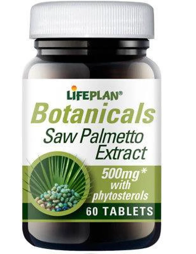 LIFEPLAN SAW PALMETTO EXTRACT 500mg 60 TABLETS HELPS TO MAINTAIN