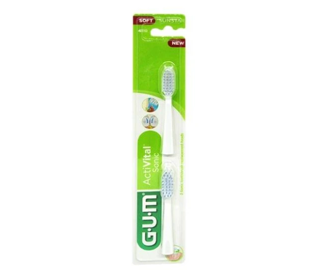 GUM® SONIC DAILY Battery Toothbrush Refill Head