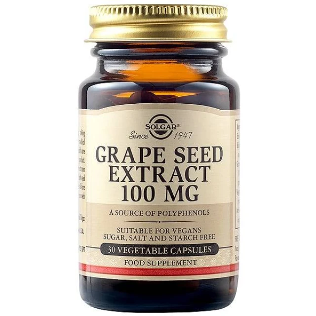 Solgar Grape Seed Extract 100mg x 30 Capsules Epharmadora