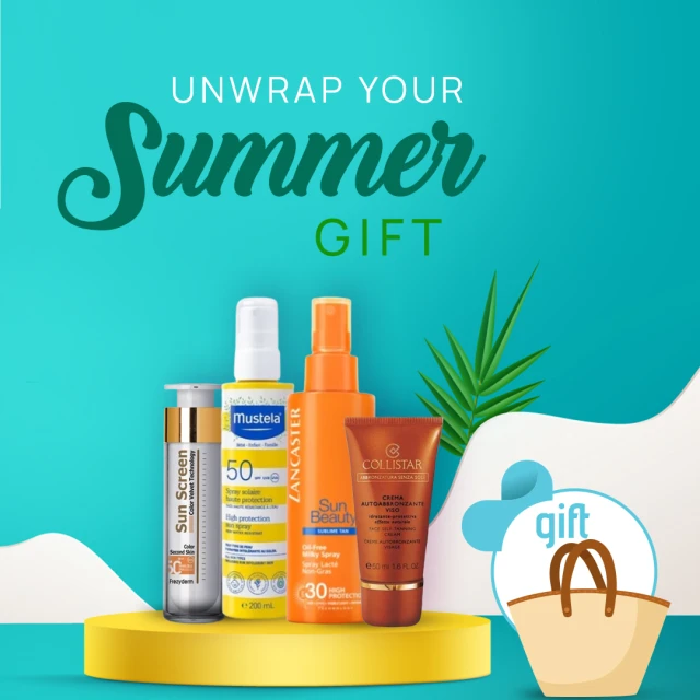 With face & body sunscreen purchases of €35 or more